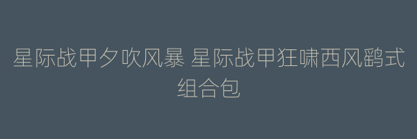 星际战甲夕吹风暴 星际战甲狂啸西风鹞式组合包