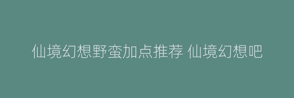 仙境幻想野蛮加点推荐 仙境幻想吧