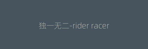 独一无二-rider racer