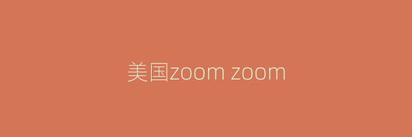 美国zoom zoom