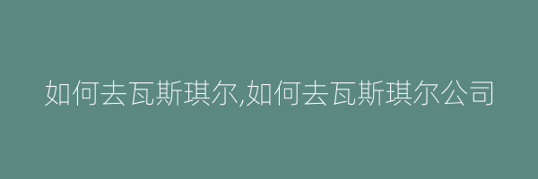 如何去瓦斯琪尔,如何去瓦斯琪尔公司