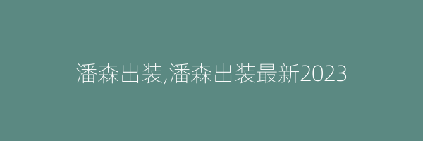 潘森出装,潘森出装最新2023