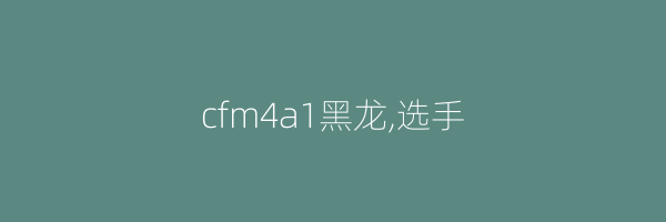 cfm4a1黑龙,选手